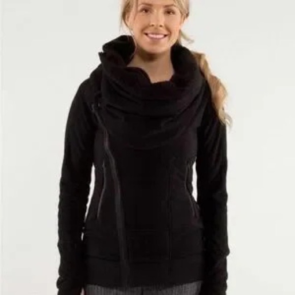 Women's Black Cowl Neck Sweater